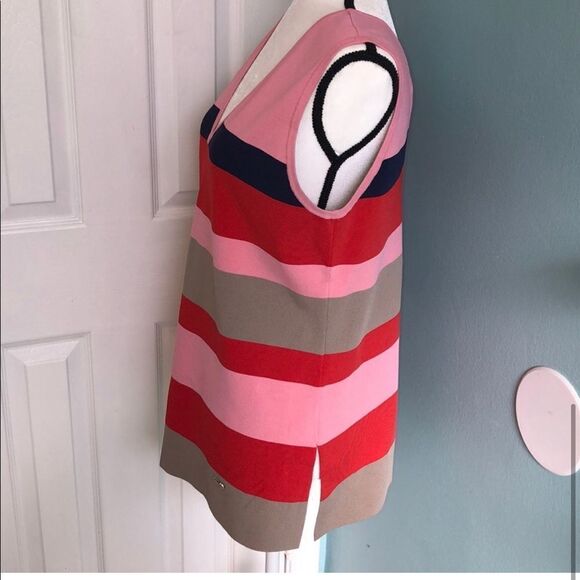 Ted Baker V-Neck Striped Tank Top - Picture 4 of 8